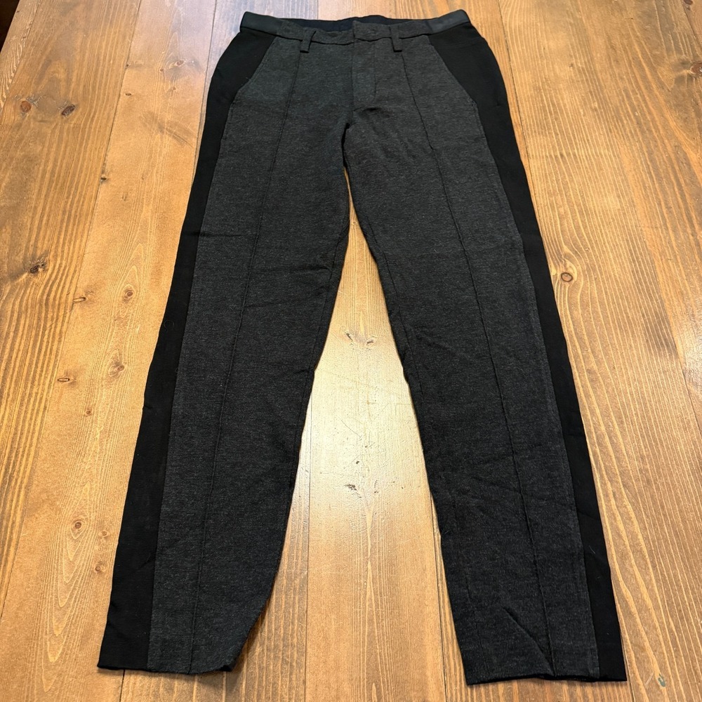 Kit & Ace Tenure Ponte Pants Mens 32x30 Gray Black Slim Fit Stretch Trouser